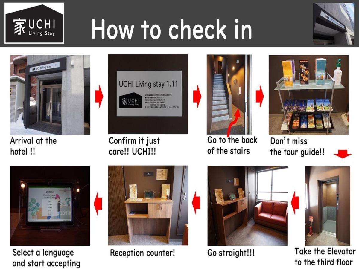 Uchi Living Stay Odori 11 Sapporo Dış mekan fotoğraf